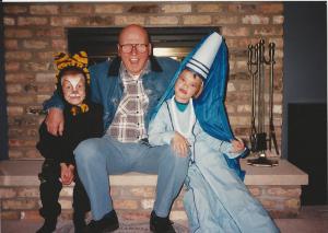 Hank with my children Matt and Jess 